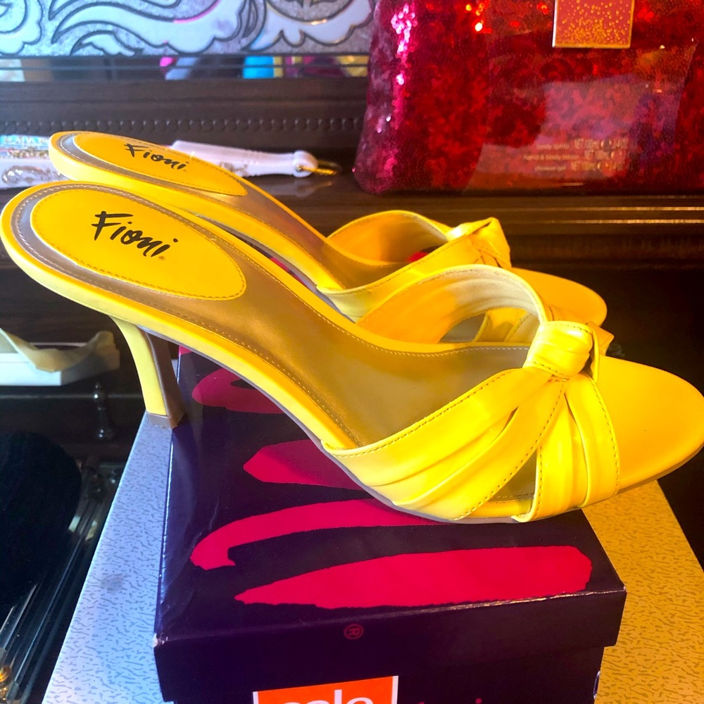 Yellow shoes